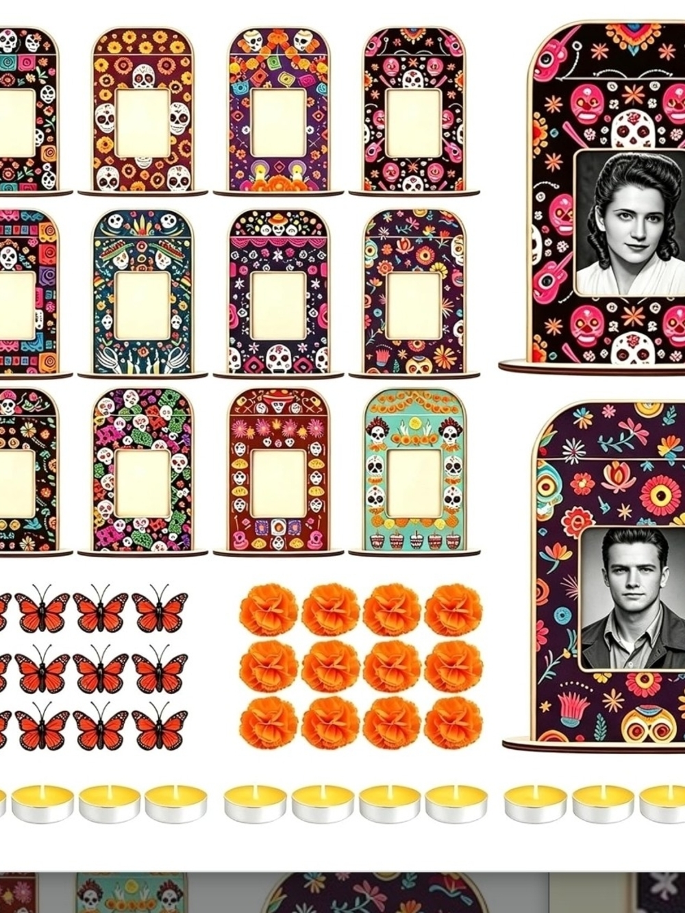 Day of the Dead Mini Altar Photo Frame Set